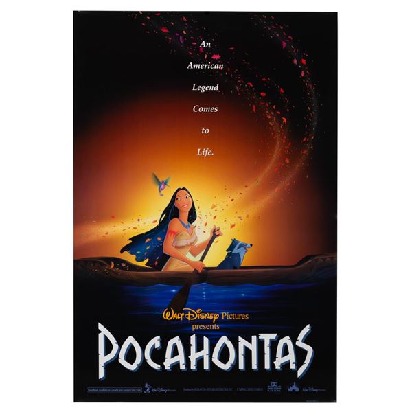 A "Pocahontas" One-Sheet.