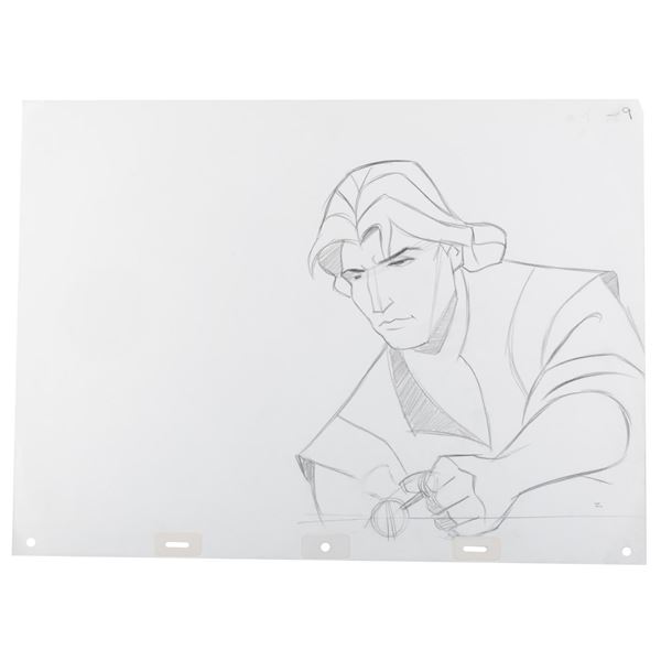 A "Pocahontas" John Smith Production Drawing.