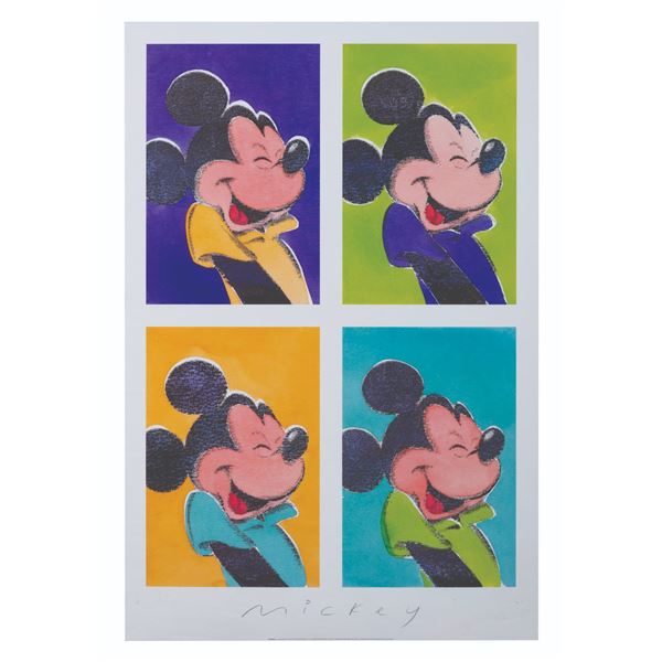 A "Mickey Repeat" Poster by Kim Raymond.