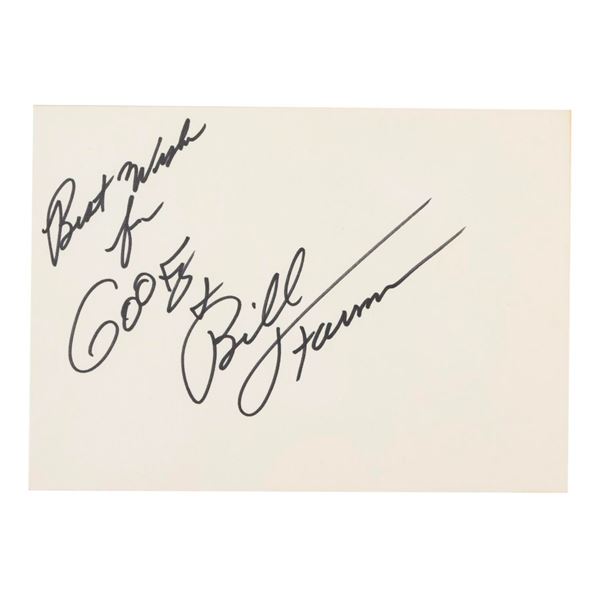 A Bill Farmer Voice of Goofy Autograph.