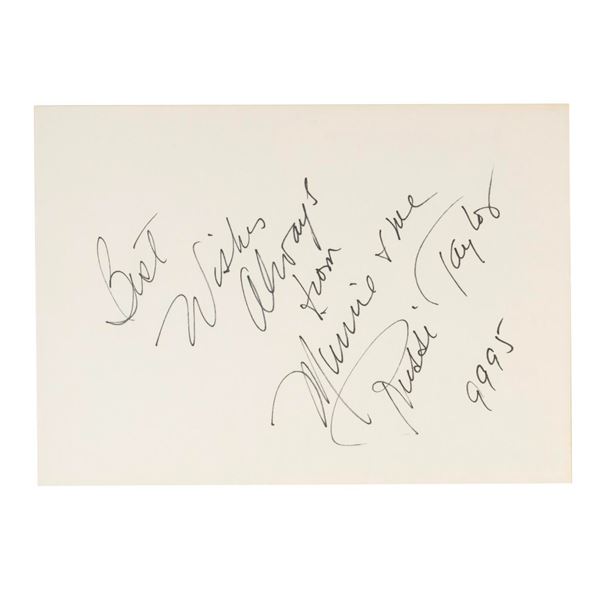 A Russi Taylor Voice of Minnie Autograph.