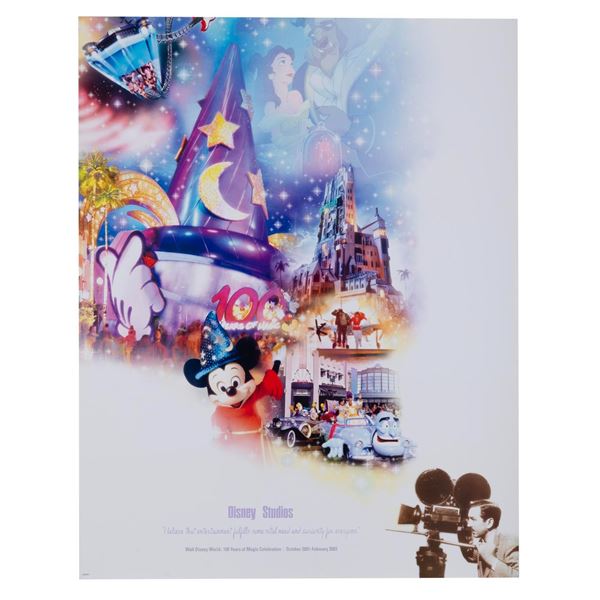 "100 Years of Magic Celebration" Disney Studios Poster.