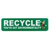 Image 1 : A Jiminy Cricket "You've Got Environmentality" Recycling Sign.