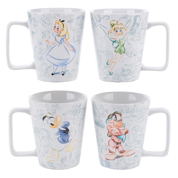 A Set of Walt Disney Studio Collection Mugs.