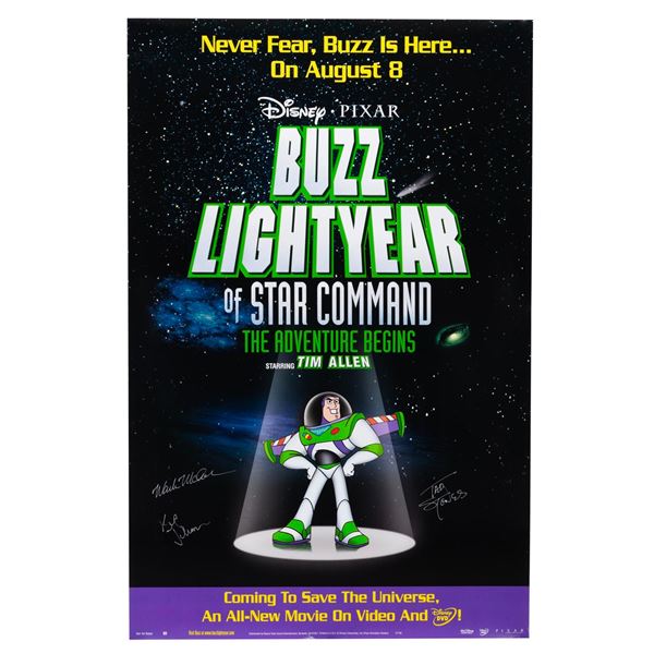 A Signed "Buzz Lightyear of Star Command" Poster.