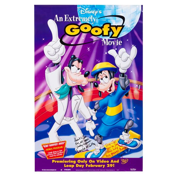A Signed "Extremely Goofy Movie" Poster.