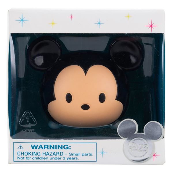 A D23 Exclusive Tsum Tsum Vinyl Mickey Mouse Toy.