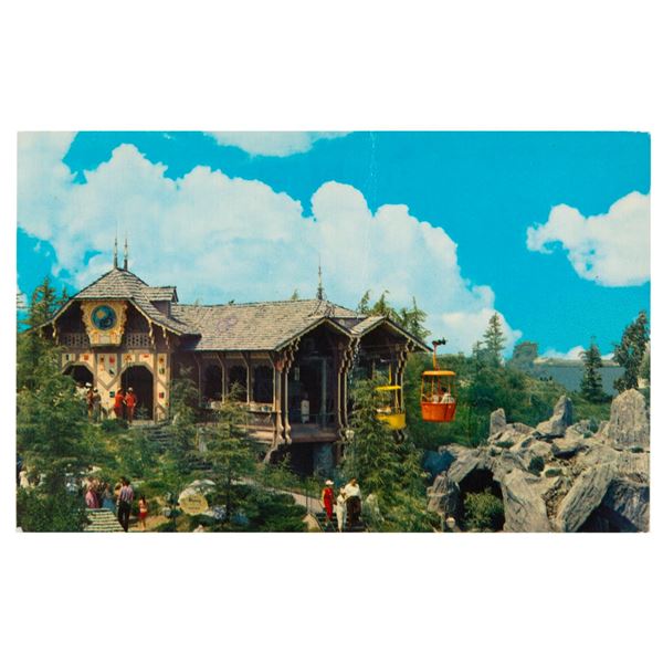 A 1968 First Day of Issue Walt Stamp on Disneyland Postcard.