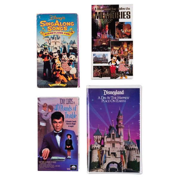 A Collection of Disneyland-related VHS Tapes.