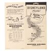 Image 1 : A 1958 Western Airlines Disneyland Hotel Packages Brochure.