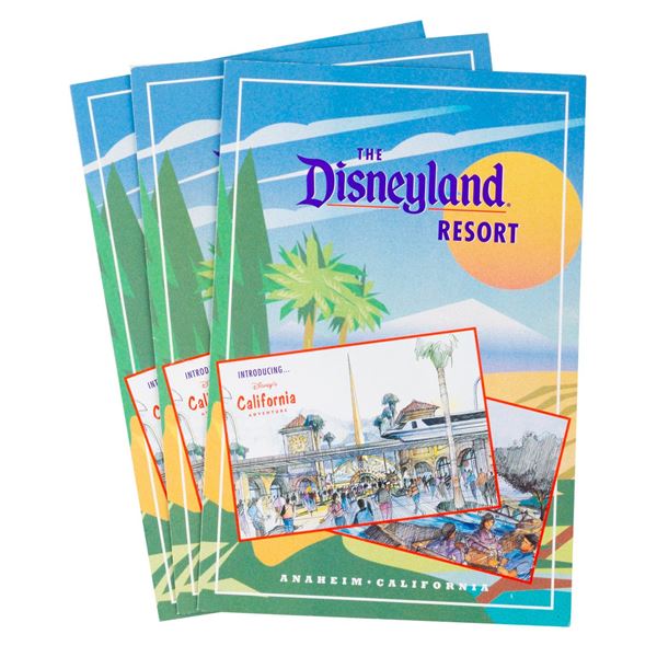 Three Disney's California Adventure Introductory Brochures.