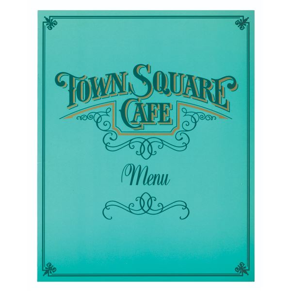 A 1987 Town Square Café Menu.