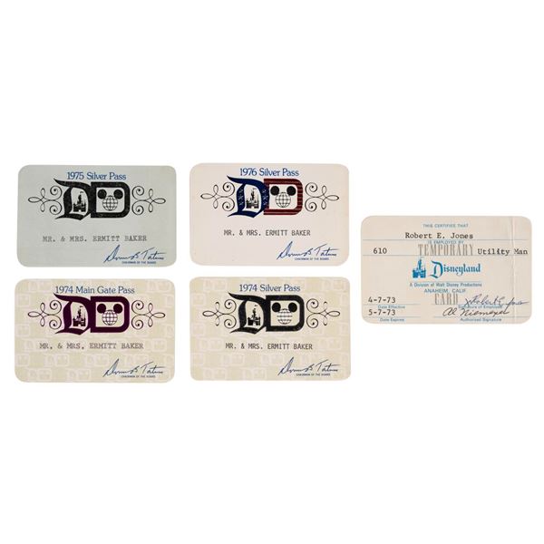 A 1970s Employee Pass Collection.