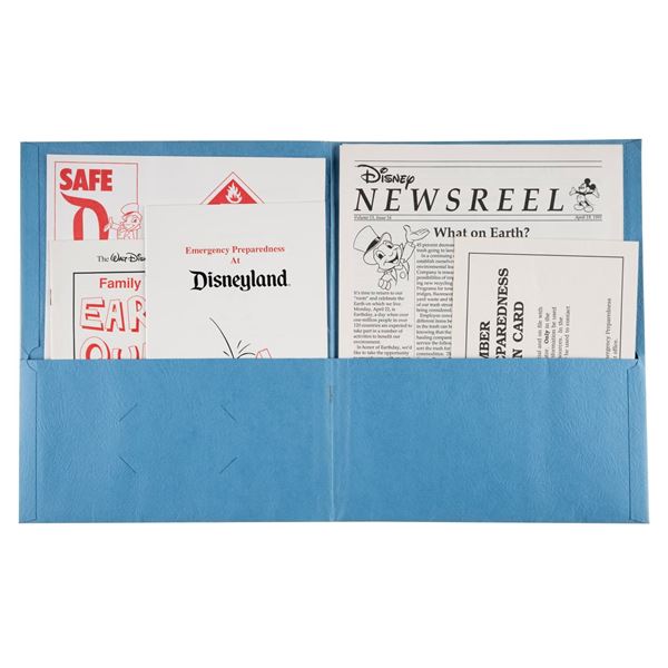 A Disneyland Employee Materials Packet.