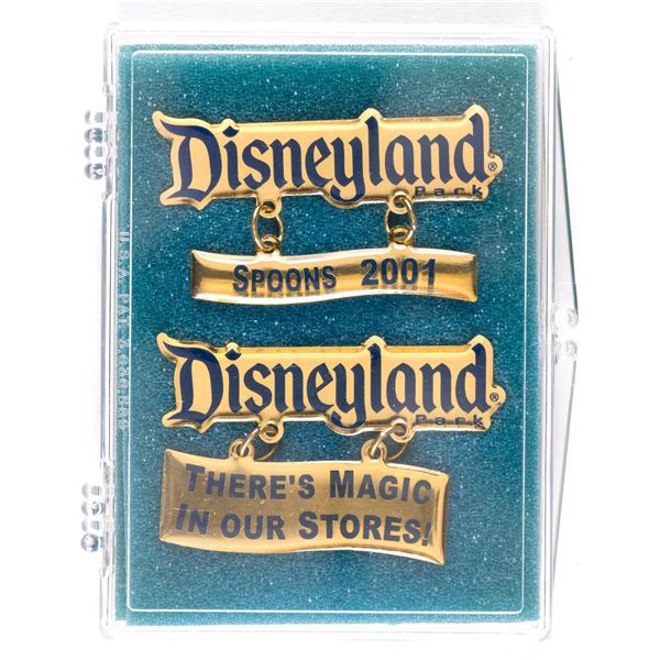 A Pair of Disneyland Cast Exclusive Dangle Pins.