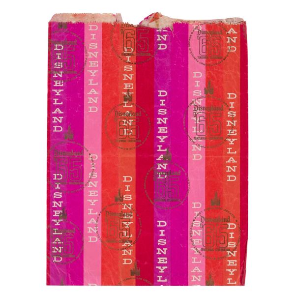 A Disneyland Tencennial Merchandise Bag.