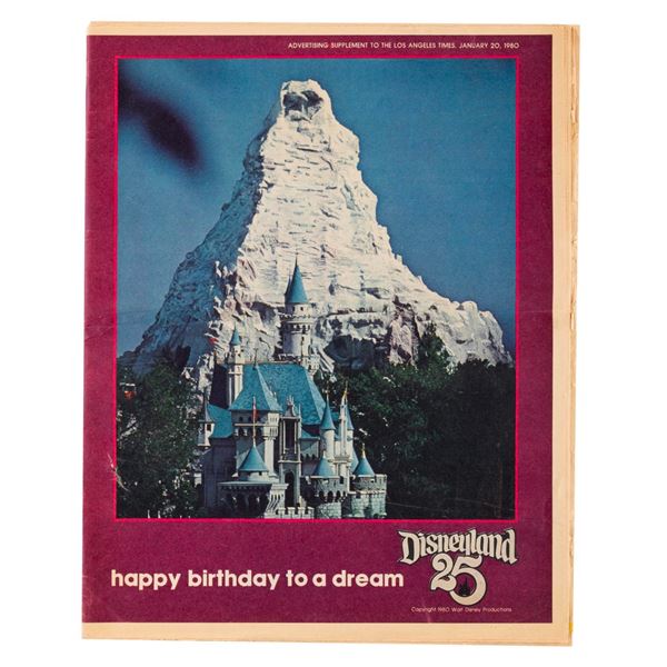 A Disneyland 25th Anniversary Newspaper Supplement.