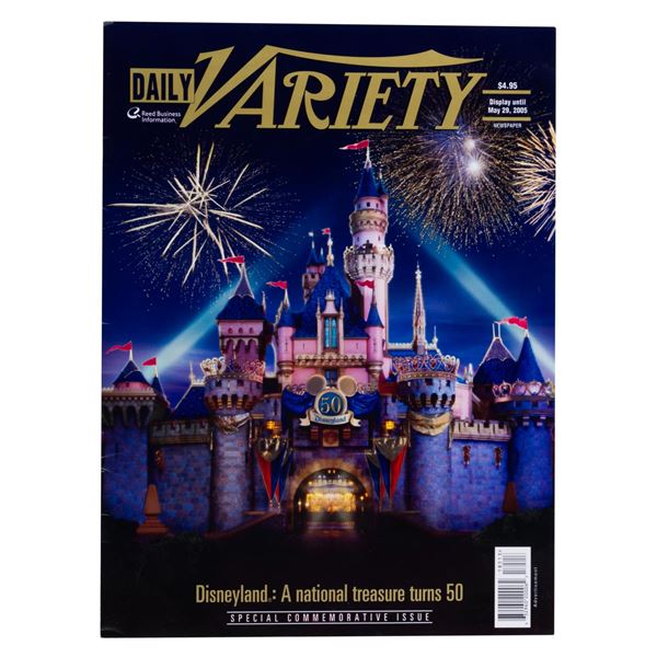 A Daily Variety Disneyland 50th Commemorative Issue.