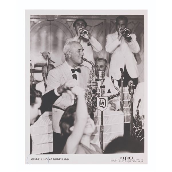A Wayne King at Disneyland Publicity Photo.