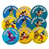 Image 1 : A Collection of Mickey Mouse Birthday Celebration Stickers.
