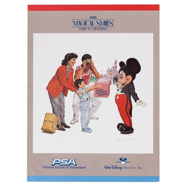 A Boyer Signed Magical Smiles Disneyland Poster.