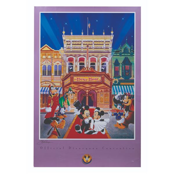 A Signed 1995 Disneyana Convention Poster.