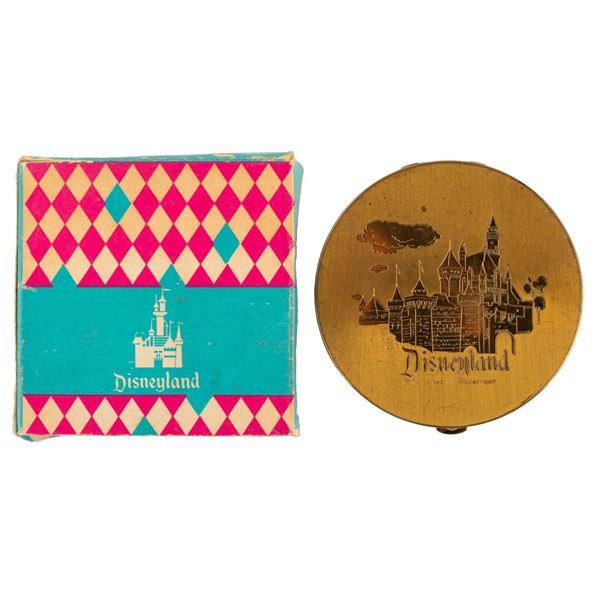 An Early Sleeping Beauty Castle Compact with Box.