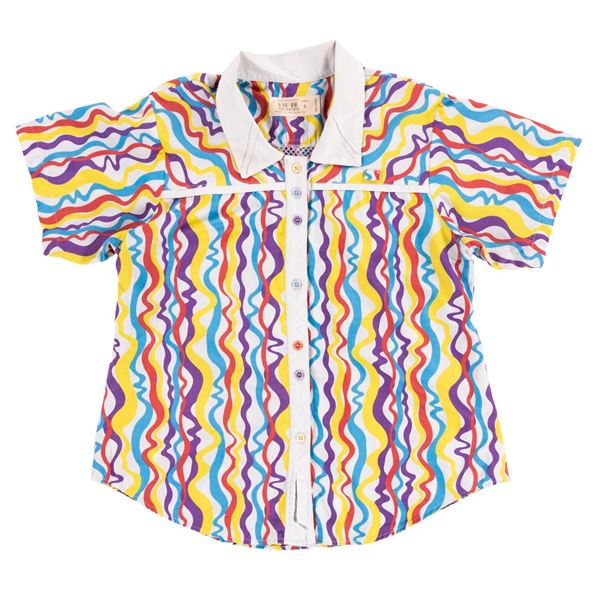 A Walt Disney World Colorful Cast Member Shirt.