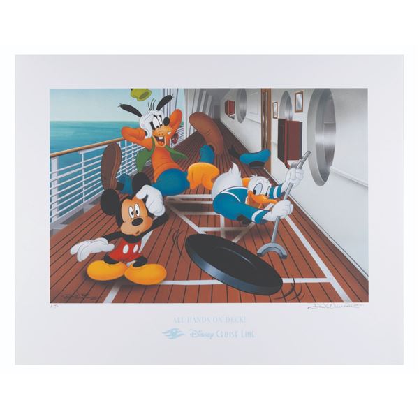 A Disney Cruise Line "All Hands On Deck" Litho by Don Williams.