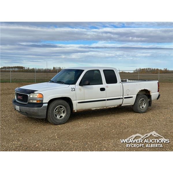 2001 GMC SIERRA 1500 SL EXTENDED CAB PICKUP