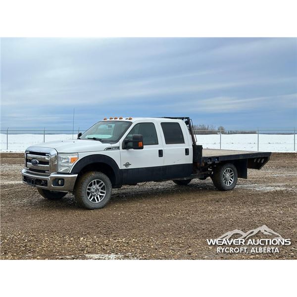 2012 FORD F350 XLT CREW CAB FLATBED TRUCK