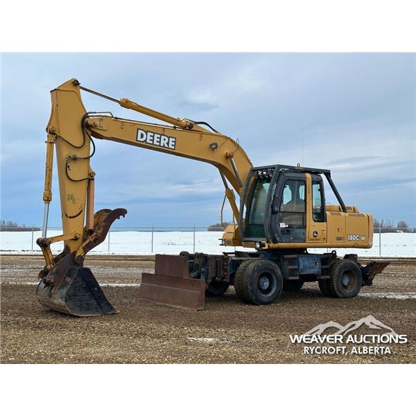 2008 JOHN DEERE 180CW HYDRAULIC WHEEL EXCAVATOR