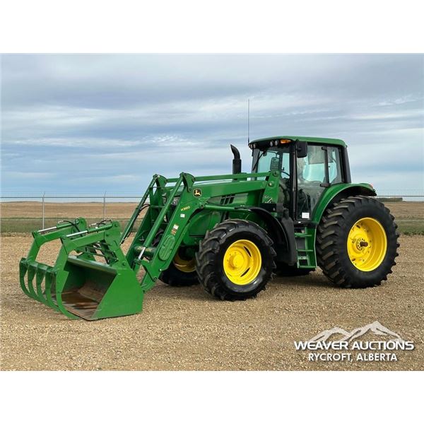 2015 JOHN DEERE 6140M MFWD TRACTOR