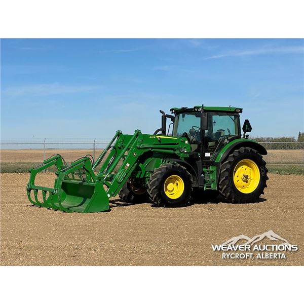 2019 JOHN DEERE 6130R MFWD TRACTOR