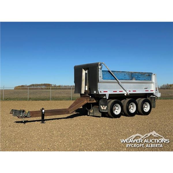 2008 SCHIEN ALUMINUM 16 FT. TRI PUP DUMP TRAILER