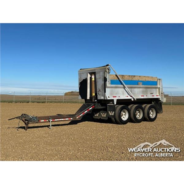 2008 SCHIEN ALUMINUM 16 FT. TRI PUP DUMP TRAILER