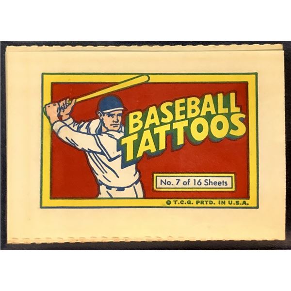 1971 TOPPS BASEBALL TATTOOS - SHEET #7