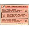 Image 2 : 1981 TOPPS BRUCE HURST ROOKIE CARD