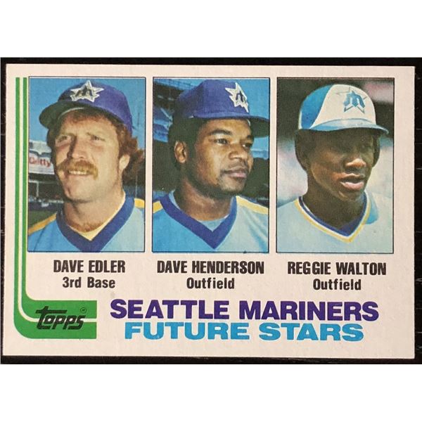 1982 TOPPS DAVE HENDERSON ROOKIE CARD