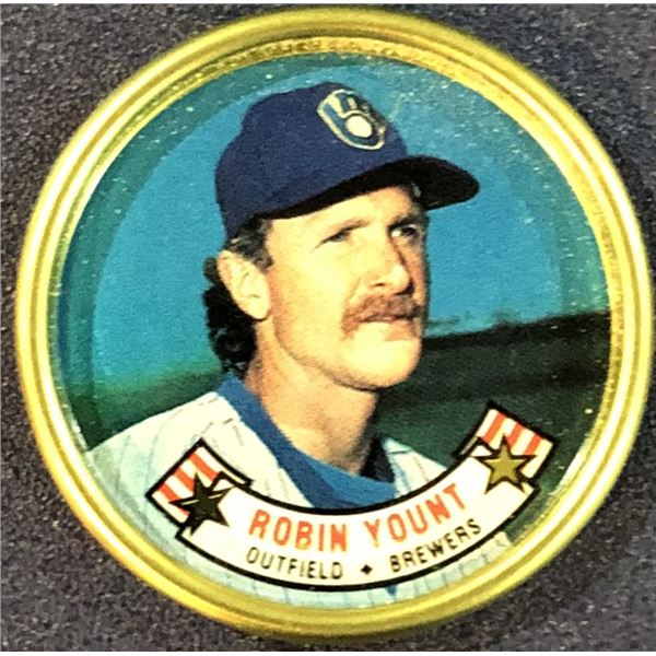 1988 TOPPS BASEBALL COIN - ROBIN YOUNT (HOF)