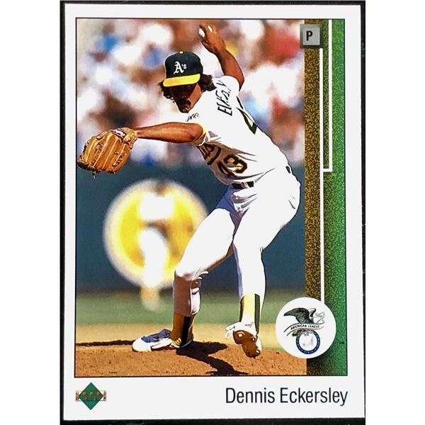 1989 UPPER DECK DENNIS ECKERSLEY (HOF)