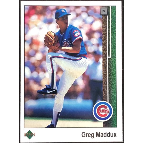 1989 UPPER DECK GREG MADDUX (HOF)