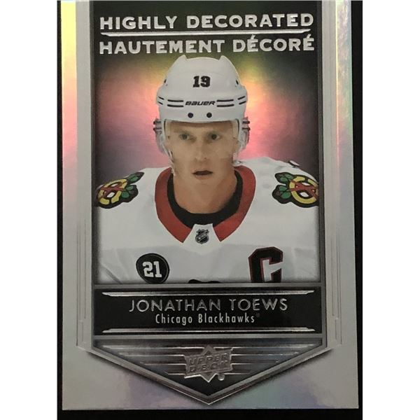 2019-20 UPPER DECK JONATHAN TOEWS