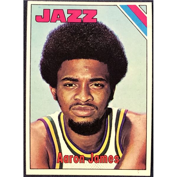 1975-76 TOPPS AARON JAMES ROOKIE CARD