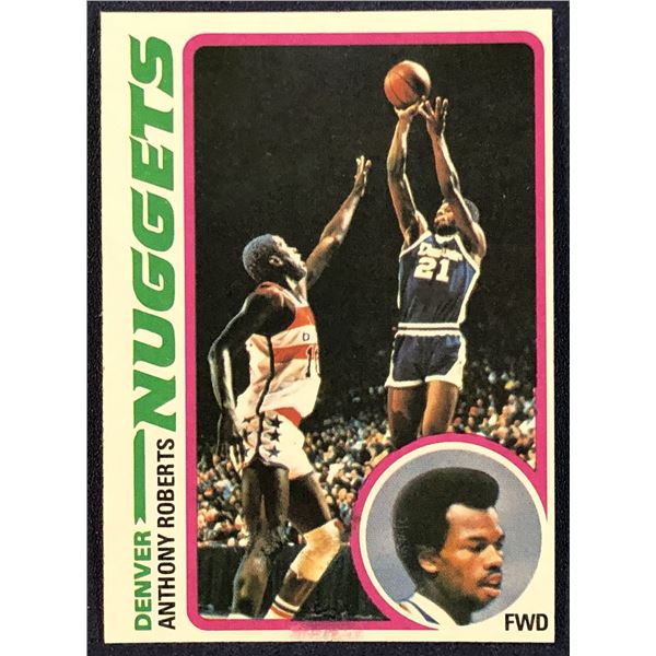 1978-79 TOPPS ANTHONY ROBERTS ROOKIE CARD