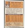 Image 2 : 1978-79 TOPPS NBA PAUL WESTPHAL (HOF)