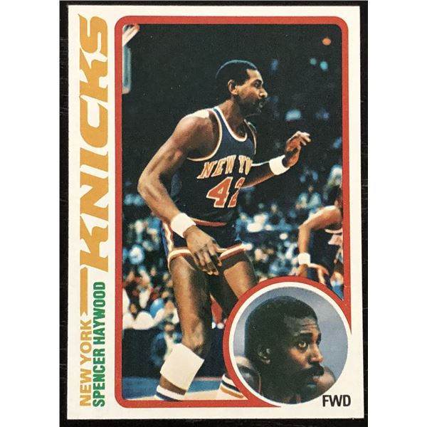 1978-79 TOPPS NBA SPENCER HAYWOOD (HOF)