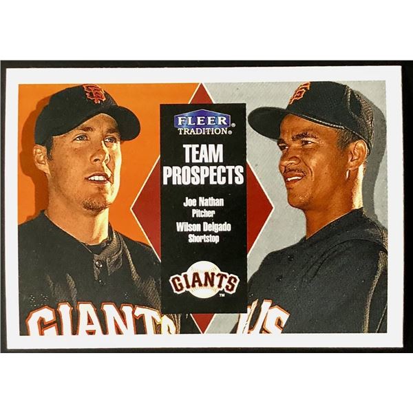 2000 FLEER JOE NATHAN ROOKIE CARD