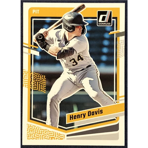 2023 DONRUSS HENRY DAVIS ROOKIE CARD