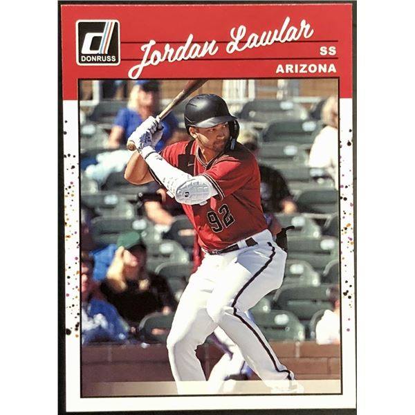 2023 DONRUSS RETRO JORDAN LAWLAR ROOKIE CARD